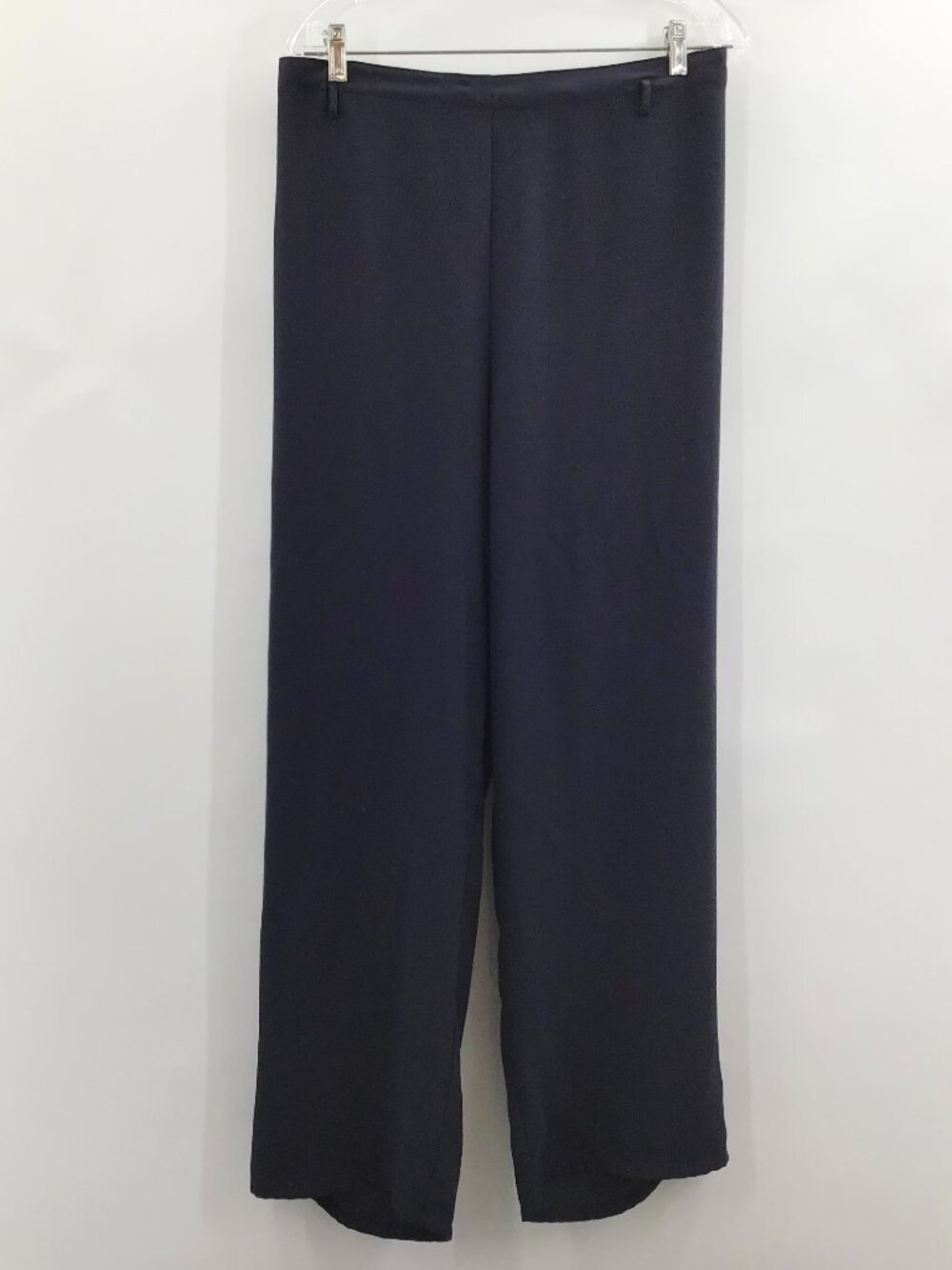 Women's 26/28 Navy Crepe Pants Trousers for Summer Office Formal Straight Leg